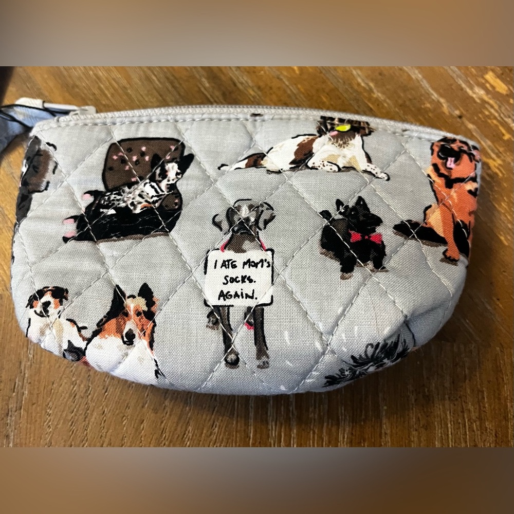 Vera Bradley NWT Dog Makeup Bag